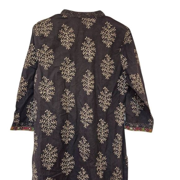 Fabindia Women's Black Cotton Kurta NEW - Picture 6 of 16